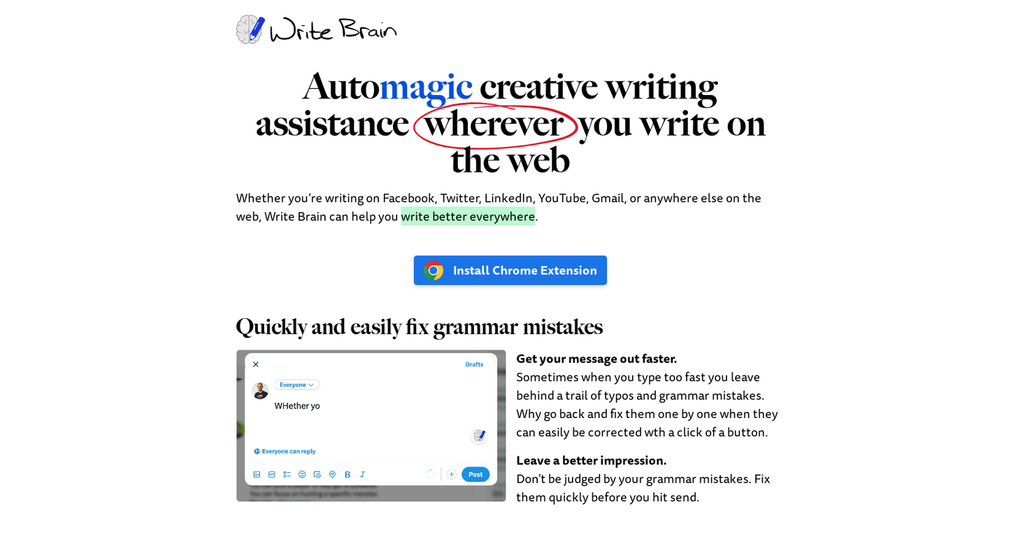 Write Brain preview