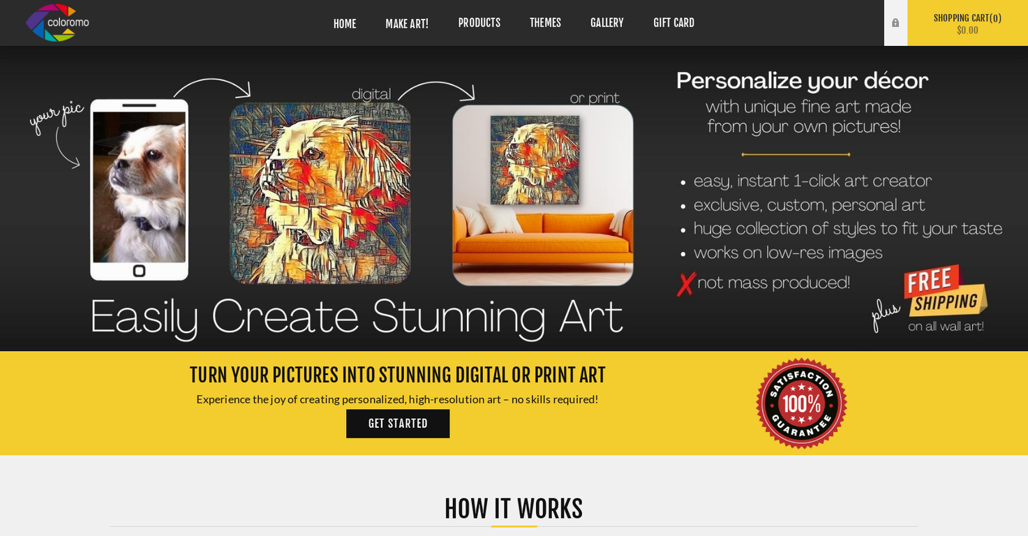 Coloromo AI Art Generator preview