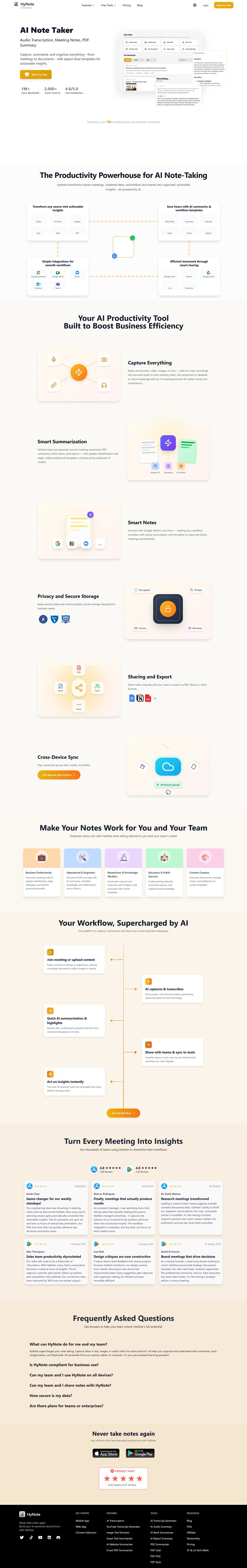 HyNote AI preview