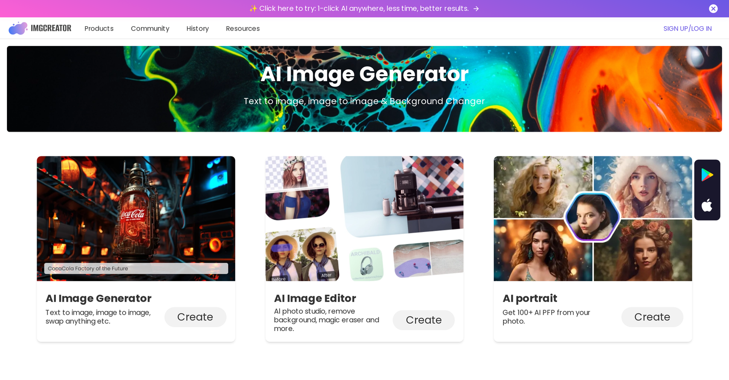 AI Image Generator - ImgCreator.AI preview