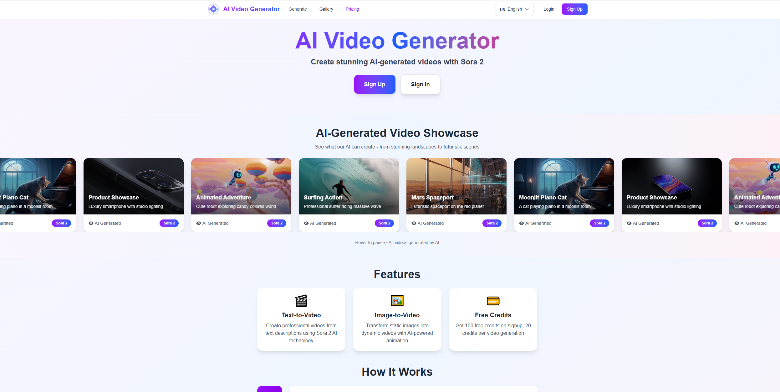 AI Video Generator - Powered By Sora2 preview