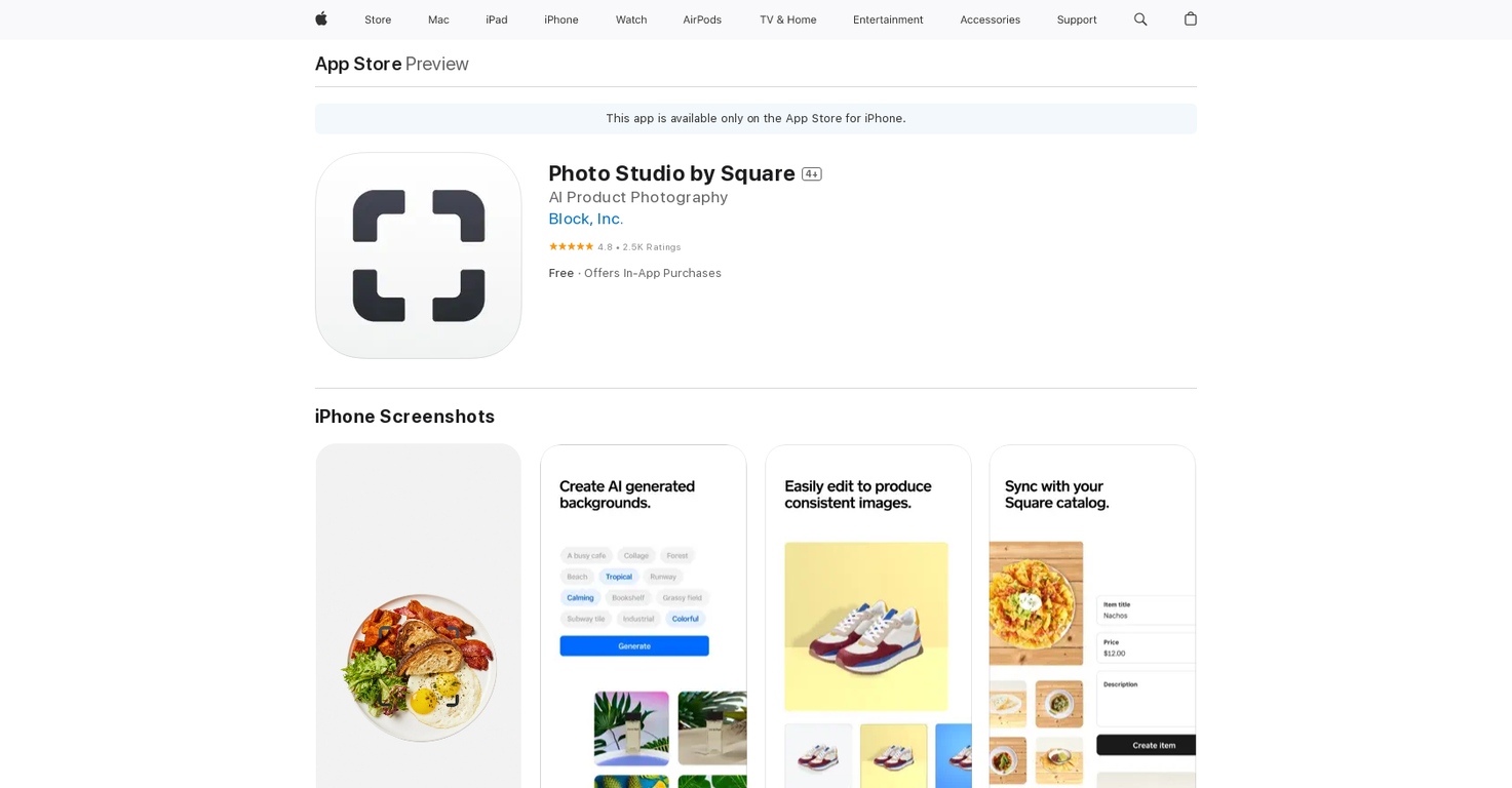 Photo Studio by Square preview
